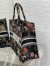 Dior Large Book Tote Bag In Black Multicolor Jardin Botanique Embroidery