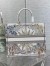 Dior Large Dior Book Tote In White Multicolor Rêve d'Infini Embroidery
