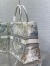 Dior Large Dior Book Tote In White Multicolor Rêve d'Infini Embroidery