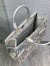 Dior Large Dior Book Tote In White Multicolor Rêve d'Infini Embroidery