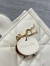 Dior Mini Book Tote Bag with Strap in White Macrocannage Calfskin
