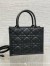 Dior Small Book Tote Bag with Strap in Black Macrocannage Calfskin