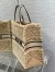 Dior Large Book Tote Bag In Beige Cannage Shearling