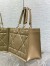 Dior Medium Essential Tote Bag In Hazelnut Archicannage Calfskin