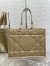 Dior Medium Essential Tote Bag In Hazelnut Archicannage Calfskin