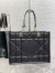 Dior Medium Essential Tote Bag In Black Archicannage Calfskin