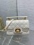 Dior Small Jolie Top Handle Bag in White Cannage Calfskin