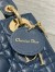 Dior Lady Dior Mini Bag with Chain in Navy Blue Cannage Lambskin