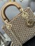 Dior Lady Dior Mini Chain Bag in Square with Strass and Beads