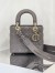 Dior Small Lady Dior My ABCDior Bag in Steel Grey Lambskin