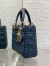 Dior Small Lady Dior My ABCDior Bag in Navy Blue Lambskin