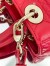 Dior Small Lady Dior My ABCDior Bag in Red Lambskin