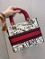 Dior Medium Lady D-Lite Dioramour Graffiti Embroidery Bag 