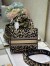 Dior Medium Lady D-Lite Bag In Beige Multicolor Mizza Embroidery