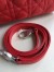 Dior Medium Lady Dior Bag In Red Lambskin