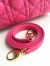 Dior Medium Lady Dior Bag In Rose Red Lambskin