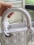 Dior Medium Lady Dior Bag In White Lambskin