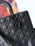 Dior Large Lady Dior Ultra-Matte So Black Bag