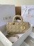 Dior Lady D-Joy Medium Bag In Sand Cannage Lambskin