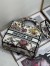 Dior Medium Lady D-Lite Bag In White Jardin Botanique Embroidery