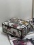 Dior Medium Lady D-Lite Bag In White Jardin Botanique Embroidery