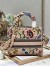 Dior Lady D-Lite Medium Bag In Beige Raffia Embroidered with Dior Petites Fleurs