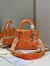 Dior Medium Lady D-Lite Bag In Fluorescent Orange Toile de Jouy Reverse Embroidery