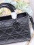 Dior Medium Lady D-Sire My ABCDior Bag in Black Crinkled Calfskin