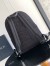 Dior Saddle Zip Backpack in Black Oblique Jacquard 