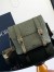 Dior Hit the Road Flap Messenger Bag in Khaki Gravity Leather