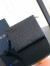 Dior A5 Triangle Pouch in Black CD Diamond Canvas