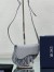 Dior Men's Mini Saddle Bag In Gray CD Diamond Canvas