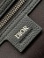 Dior Weekender 25 Bag in Black Maxi Dior Oblique Jacquard