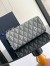 Dior Toiletry Bag in Grey CD Diamond Canvas