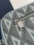 Dior Toiletry Bag in Grey CD Diamond Canvas
