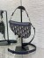 Dior Saddle Mini Bag with Strap in Oblique Jacquard and Calfskin