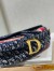 Dior Saddle Bag In Dior Oblique Embroidered Velvet