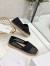 Dior Granville Espadrille In Black Mesh Embroidery