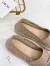 Dior Granville Espadrille In Nude Mesh Embroidery