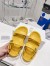 Dior DiorAct Sandals In Yellow Lambskin