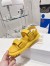 Dior DiorAct Sandals In Yellow Lambskin