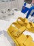 Dior DiorAct Sandals In Yellow Lambskin