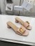 Dior C'est Heeled 50MM Slides in Nude 