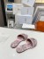 Dior Dway Slides in Pink Cotton with Toile de Jouy Sauvage Motif