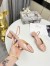 Dior Day Slingback Pumps 35MM in Nude Patent Calfskin