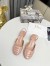 Dior Day Slingback Pumps 35MM in Nude Patent Calfskin