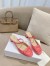 Dior Day Slingback Pumps 35MM in Pink Patent Calfskin