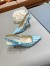 Dior J'Adior Slingback 65mm Pumps In Blue Houndstooth Embroidery