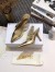 Dior J'Adior Slingback Pumps 100mm In Gold Metallic Lambskin