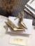 Dior J'Adior Slingback Pumps 100mm In Gold Metallic Lambskin